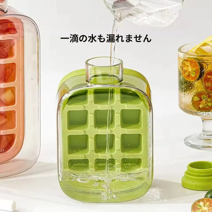 革新的アイスキューブトレイ＆ドリンクボトル 2-in-1設計